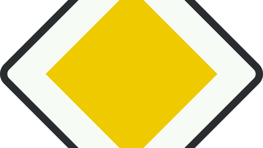 Voorrangsbord verkeersbord