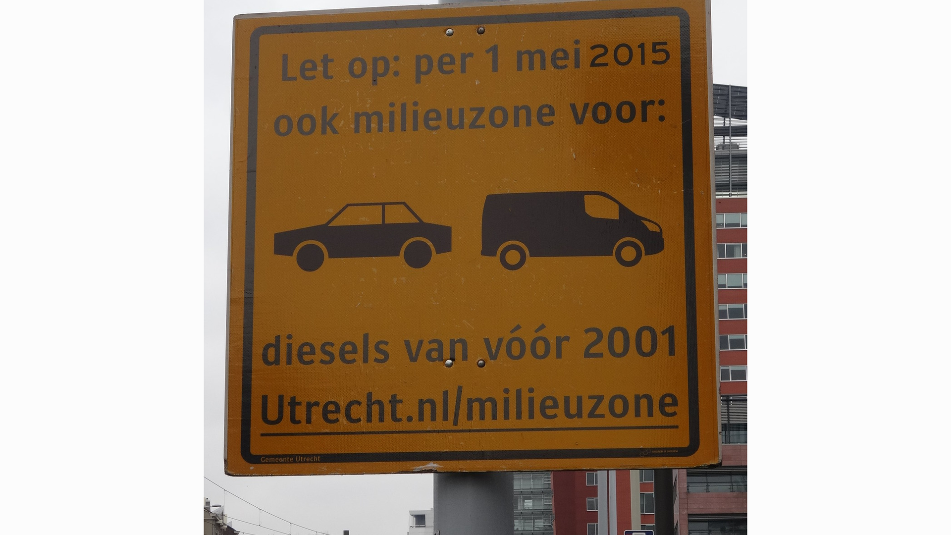 Milieuzone Utrecht voorbeeld